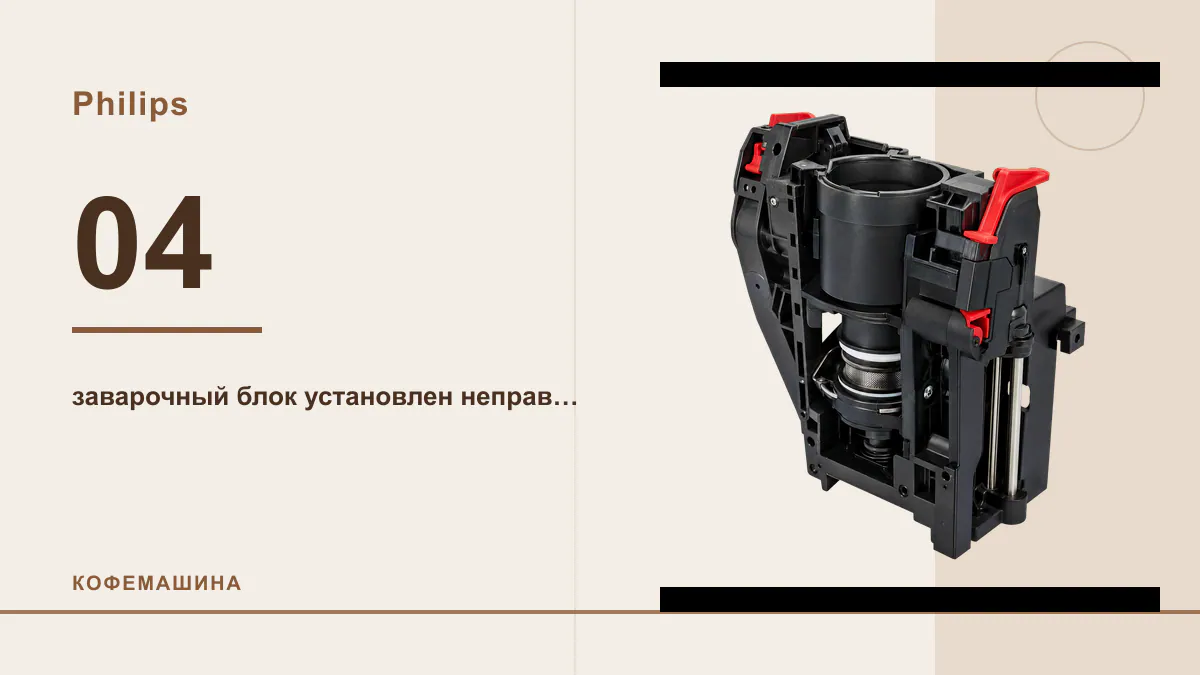 Код 04 кофемашина Philips